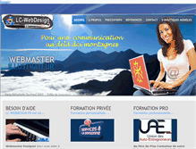 Tablet Screenshot of lc-webdesign.fr